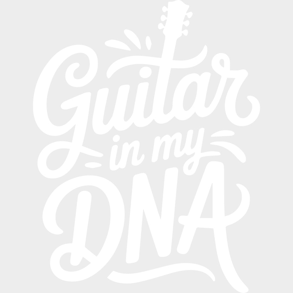 Guitar In My DNA - Music DTF Transfers transfer-kingdom Light Color Design (See Imaging)