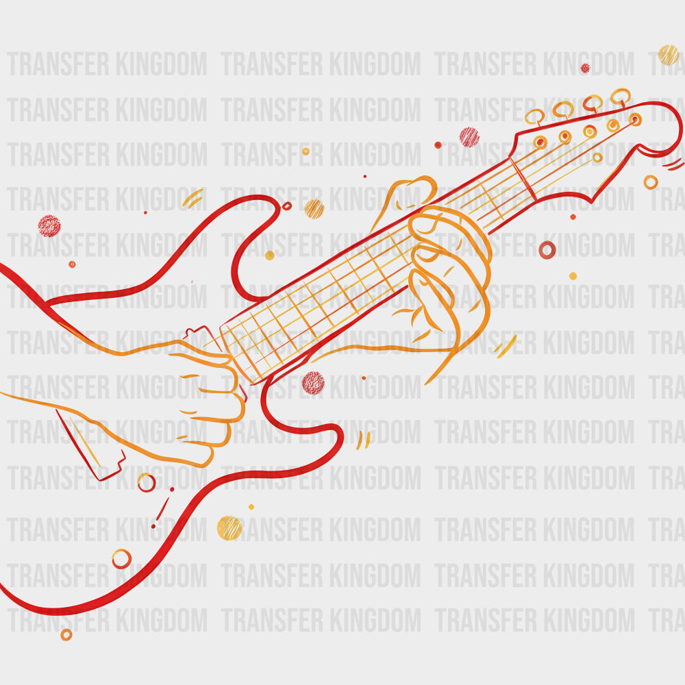 Guitar Playing - Music DTF Transfers transfer-kingdom