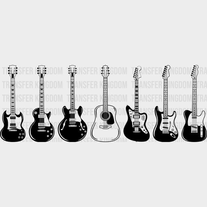 Guitars - Music DTF Transfers