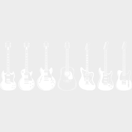 Guitars - Music DTF Transfers transfer-kingdom Light Color Design (See Imaging)