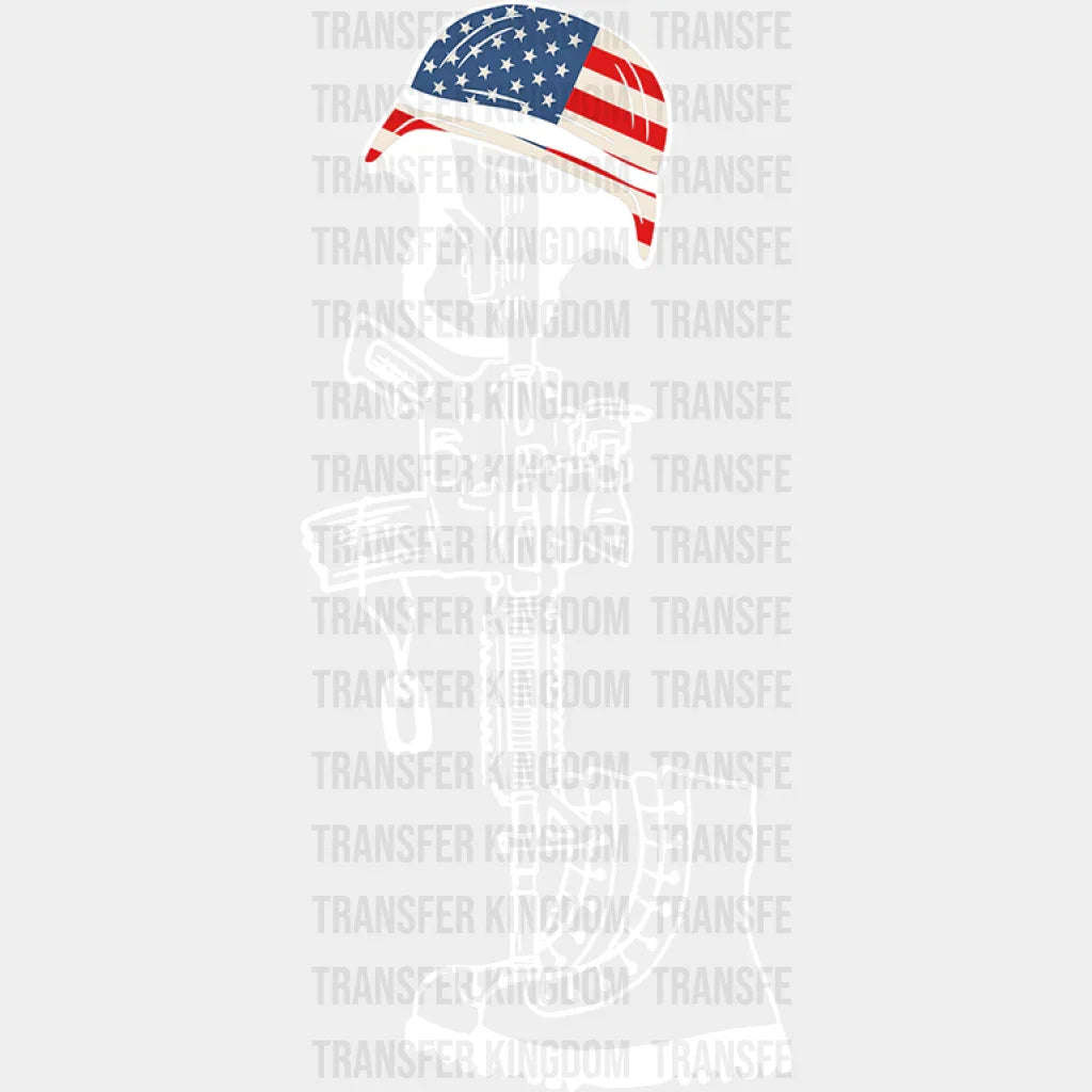 Gun And Boots - Memorial Day DTF Transfer - Transfer Kingdom