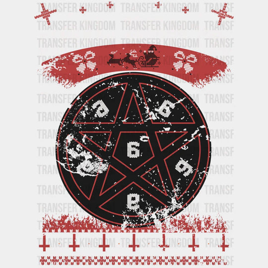 Hail Santa Pentagram - Christmas DTF Transfer