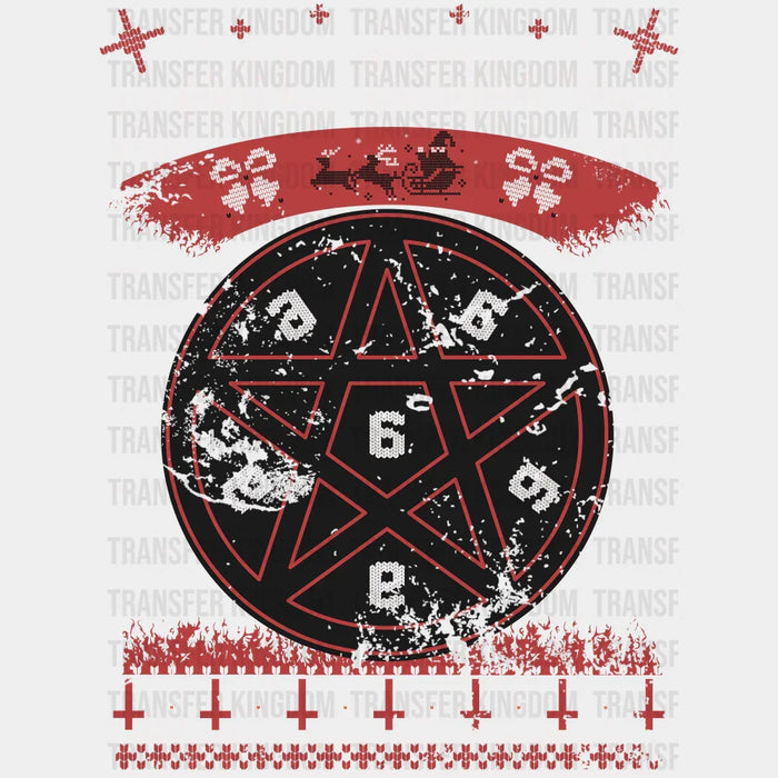Hail Santa Pentagram - Christmas DTF Transfer
