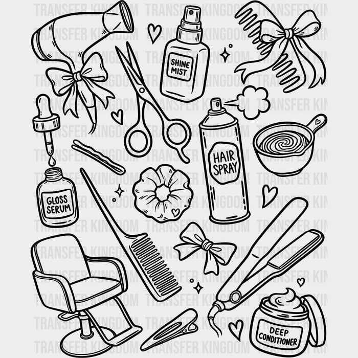 Hair Stylist Items - Hair Stylist DTF Transfers