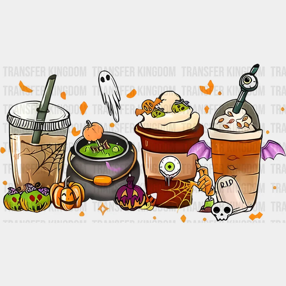 Halloween Drinks Design Halloween DTF Transfer