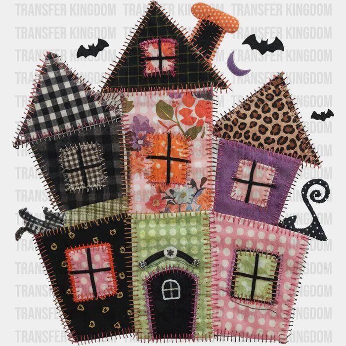 Halloween House & Bats - Halloween DTF Transfer