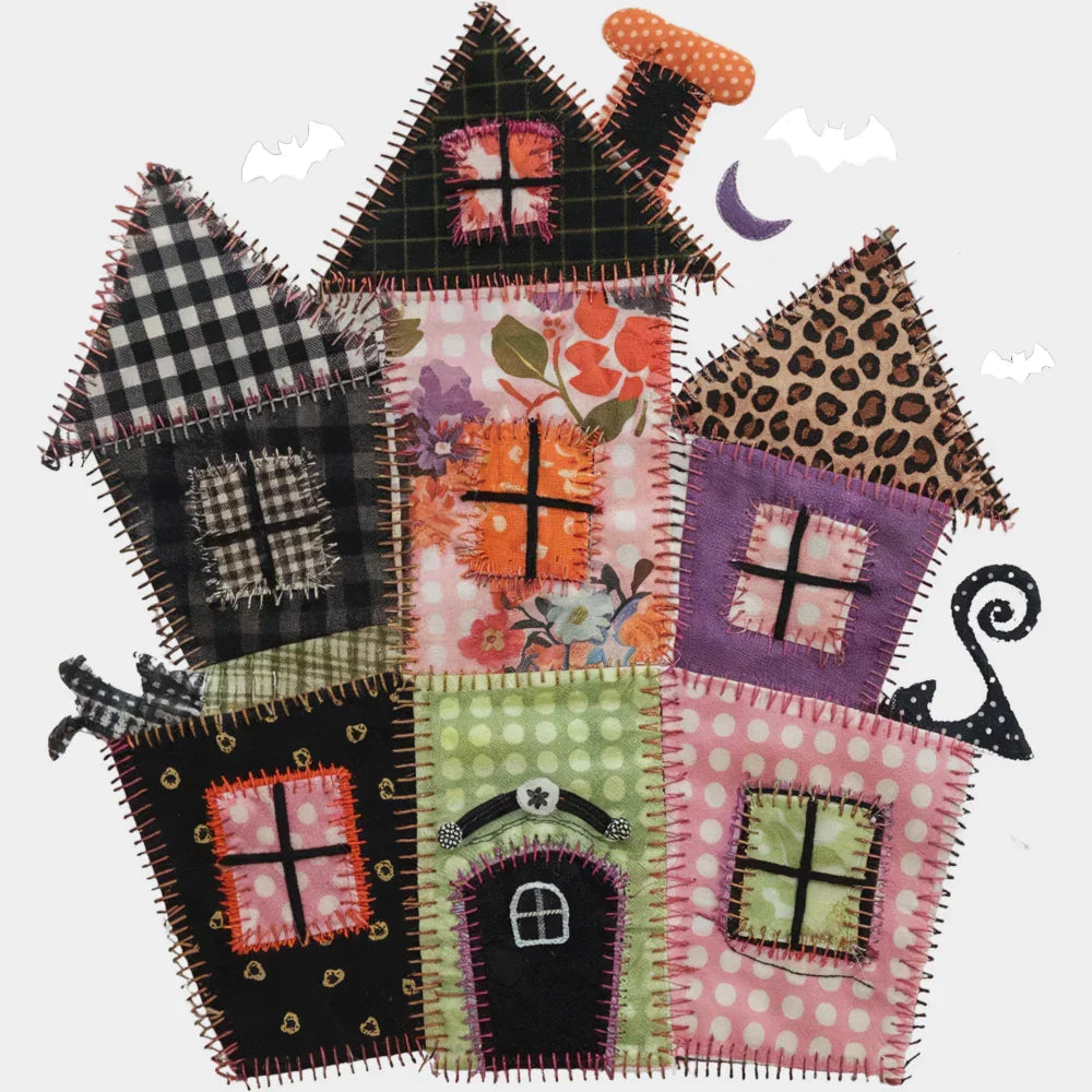 Halloween House & Bats - Halloween DTF Transfer Adult Unisex - S & M (10’’) / Light Color Design (See Imaging)