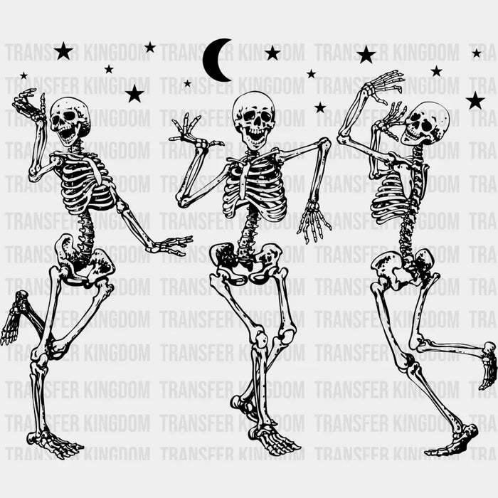 Halloween Skeleton Dancing Design - DTF heat transfer