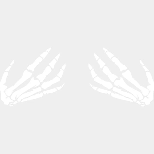 Halloween Skeleton Hand Design - Dtf Heat Transfer