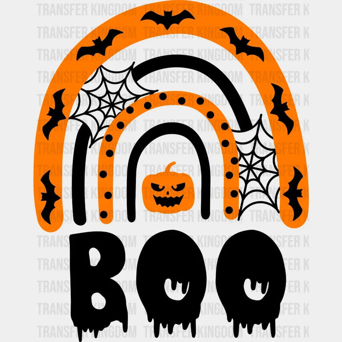 Halloween Spider Wap Boo Rainbow design  - DTF heat transfer