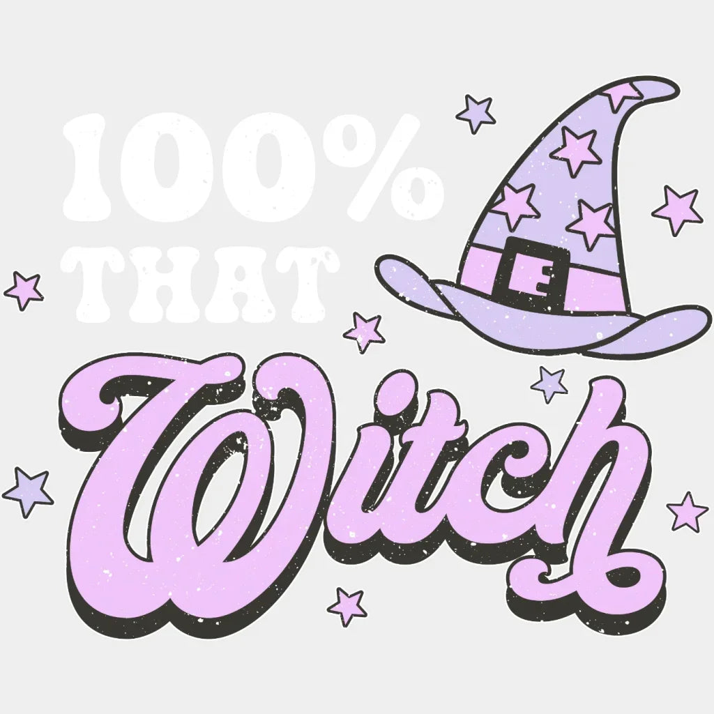 Halloween Witch Hat Design - Dtf Heat Transfer
