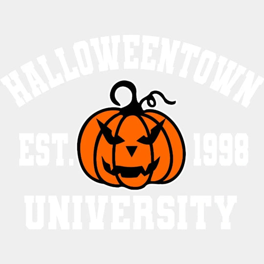 Halloweentown University Est.1998 Pumpkin Design - Dtf Heat Transfer
