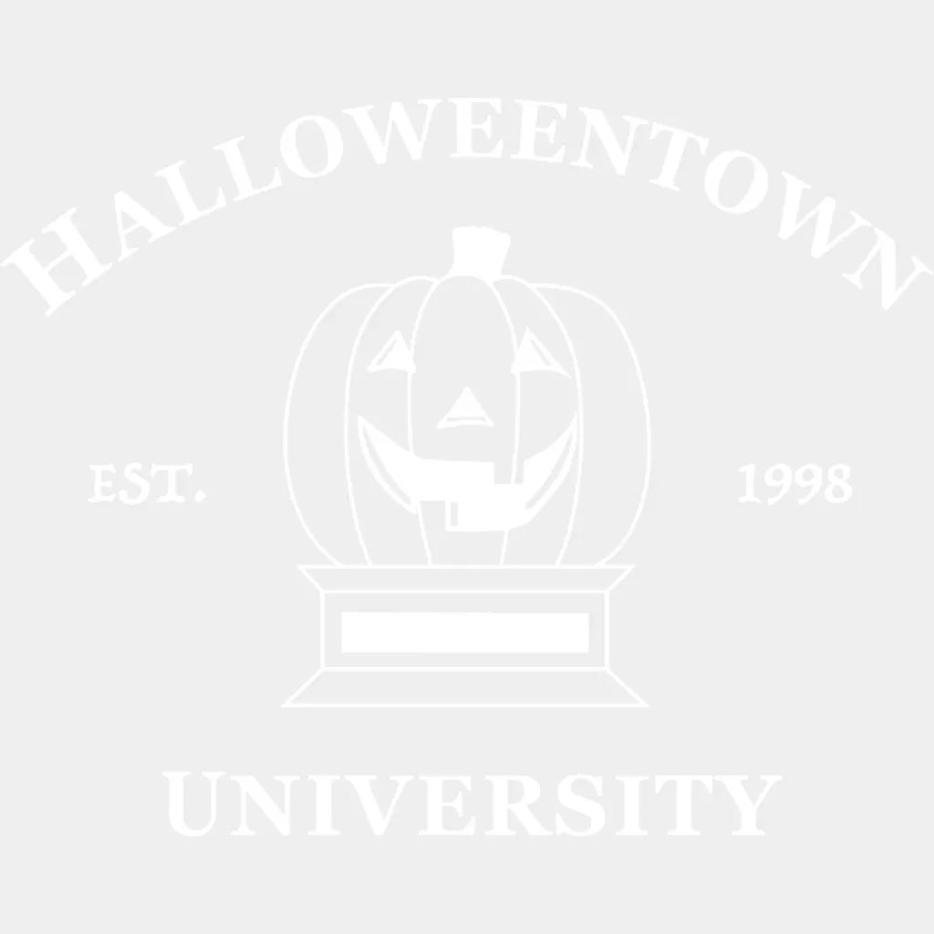 Halloweentown University Est.1998 Smiley Pumpkin Design - Dtf Heat Transfer