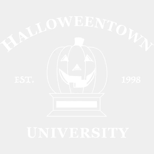 Halloweentown University Est.1998 Smiley Pumpkin Design - Dtf Heat Transfer