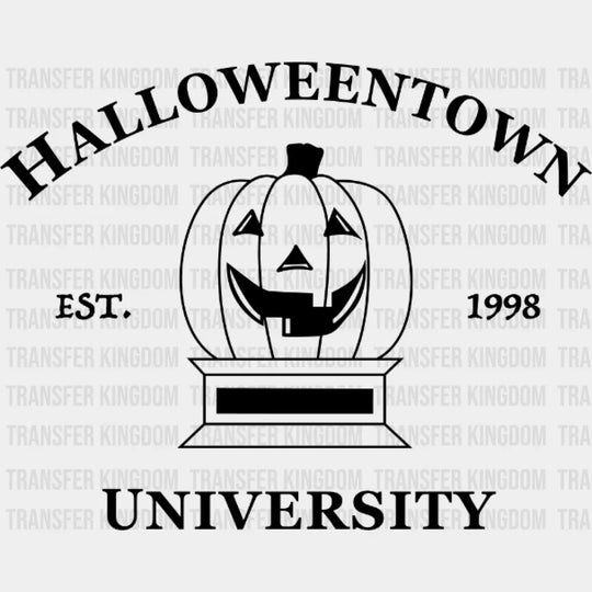 Halloweentown University Est.1998 Smiley Pumpkin Design - Dtf Heat Transfer
