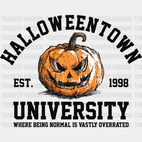 Halloweentown University Halloween DTF Transfer Adult Unisex S & M (10’’) / Dark Color Design (See Imaging)