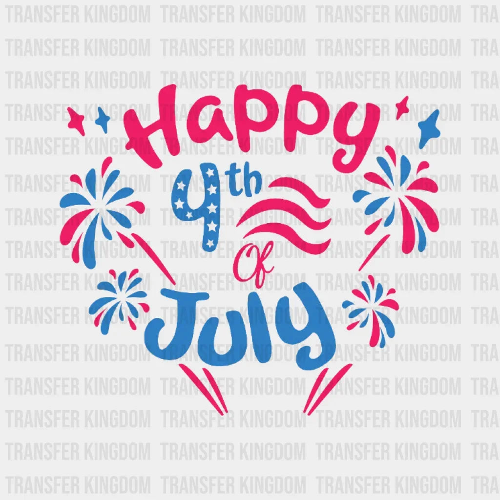 Happy 4Th July Dtf Transfer