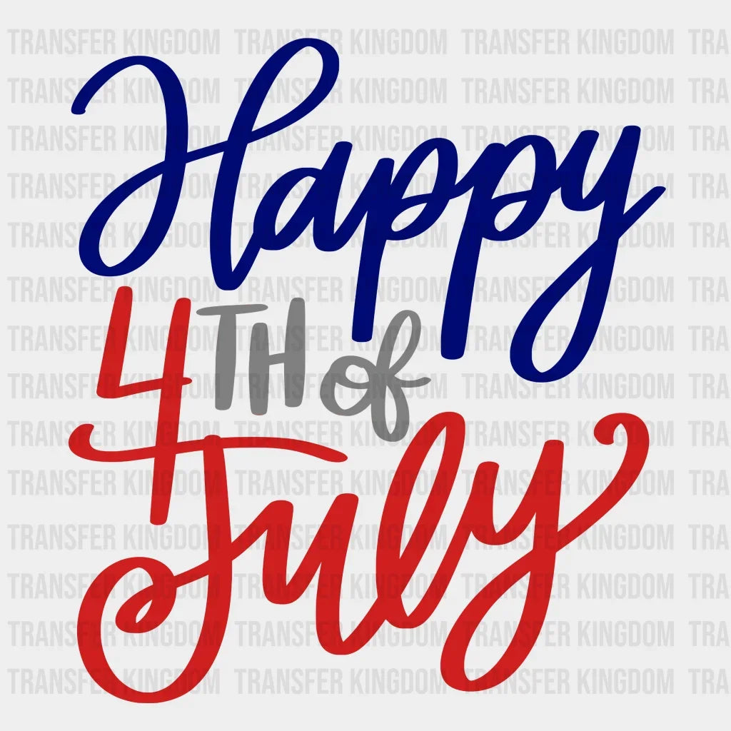 Happy 4Th Of July Dtf Transfer