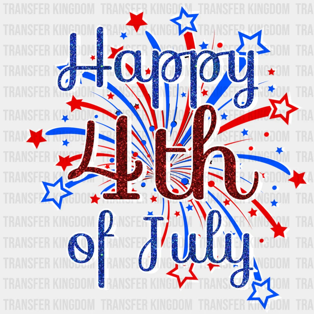 Happy 4Th Of July Firework 4Th Dtf Transfer