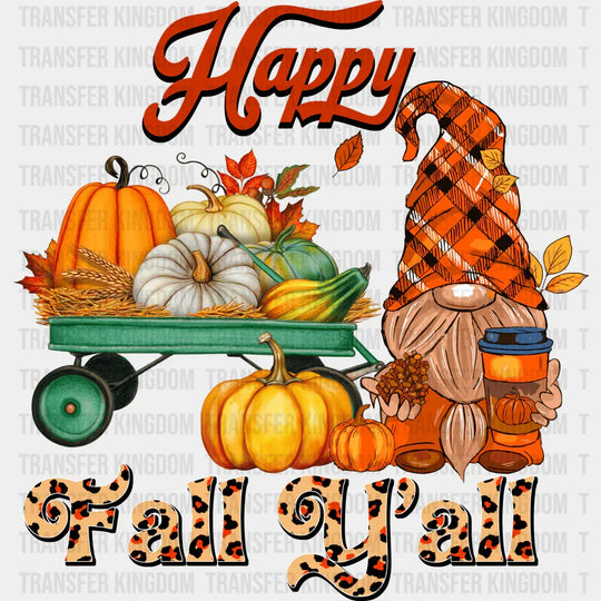 Happy Fall Y’all Trolley - Dtf Transfer