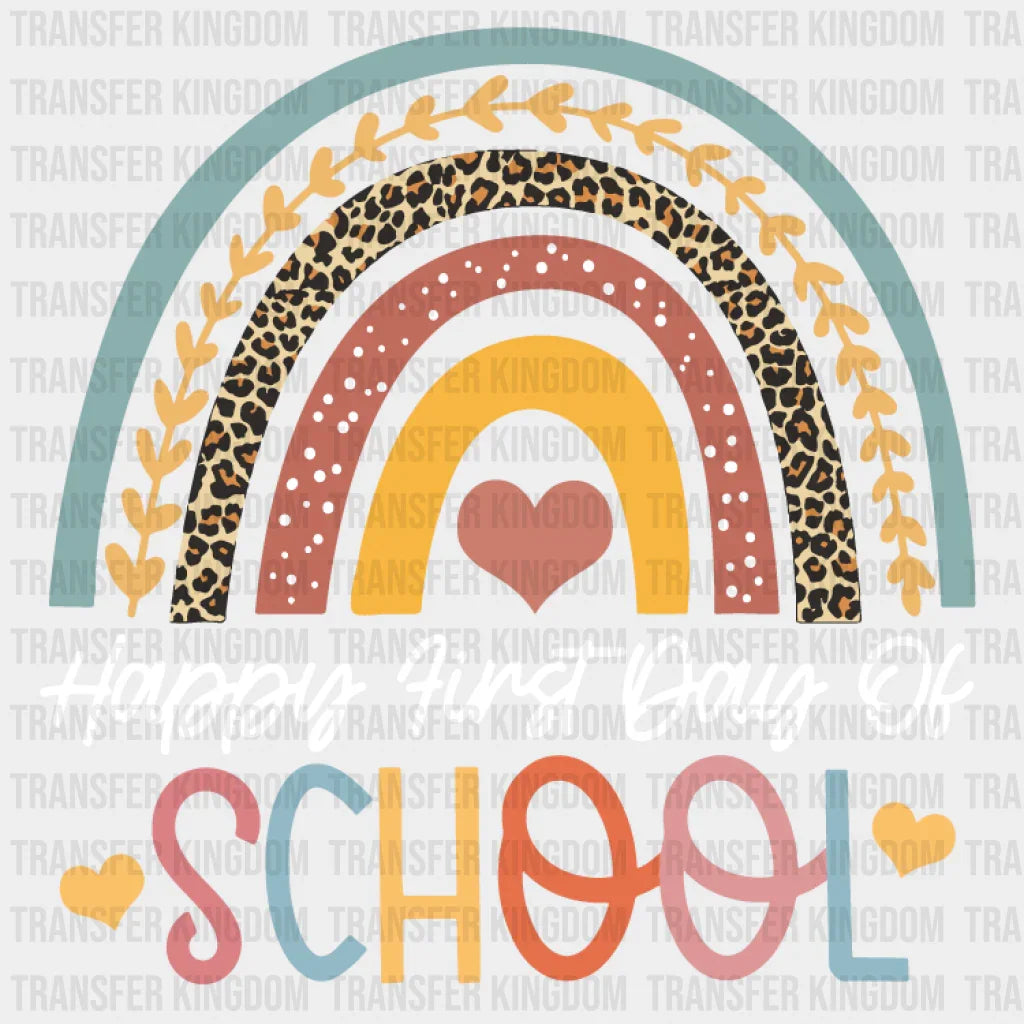 Happy First Day Of School Teacher Design - Dtf Heat Transfer