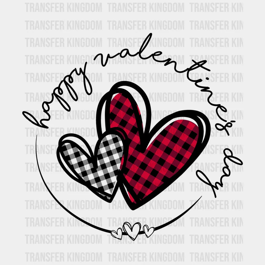 Happy Valentine Heart Valentines Day Design - Dtf Heat Transfer