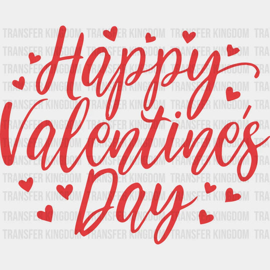 Happy Valentines Day Design - Dtf Heat Transfer Unisex S & M ( 10 ) / Dark Color See Imaging