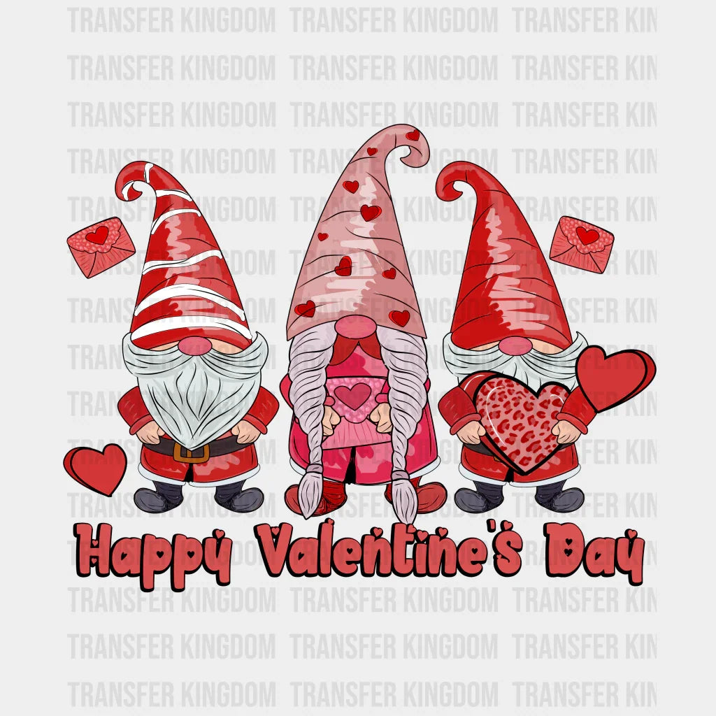 Happy Valentines Day Gnomies - Dtf Heat Transfer