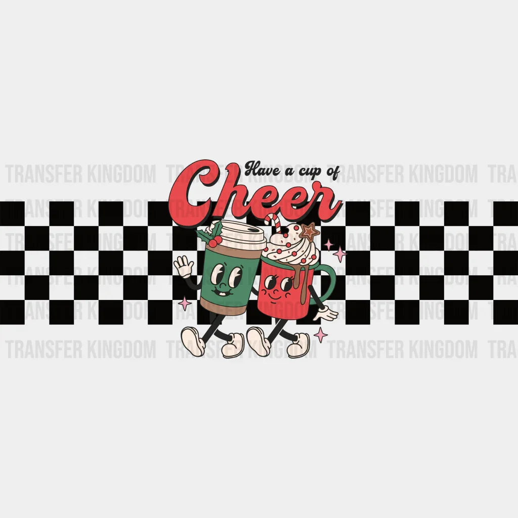 Have A Cup Of Cheer - Mardi Gras Wrap Uv Sticker Permanent Dtf Decal
