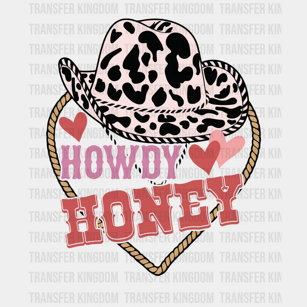 HEART HAT HOWDY HONEY - DTF heat transfer - transfer-kingdom