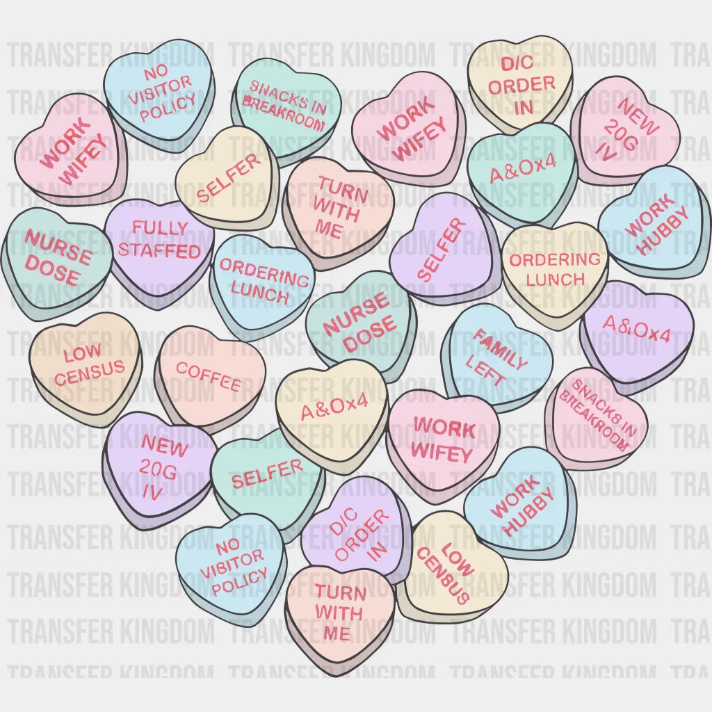 Heart Pills Valentines Day Design - Dtf Heat Transfer