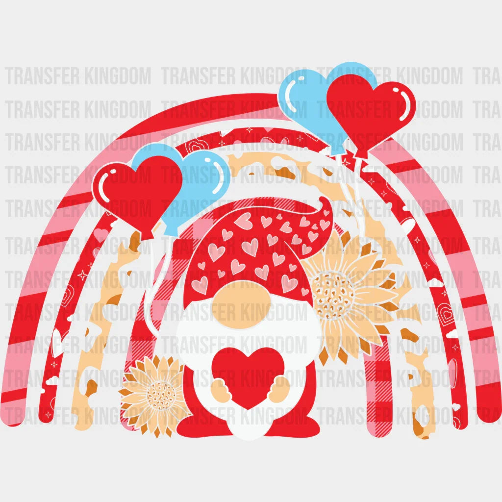 HEART RAINBOW GNOME - DTF heat transfer - transfer-kingdom