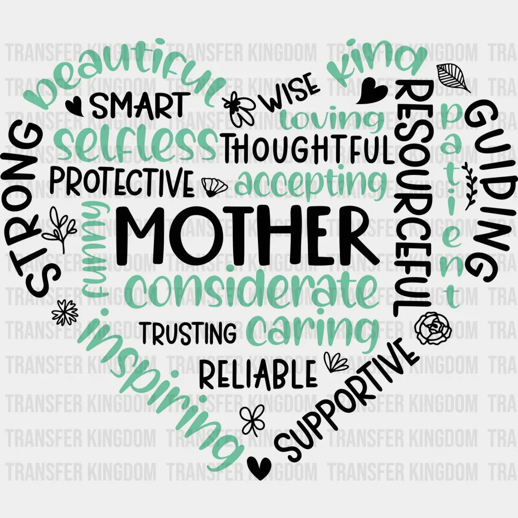 Heart Shape - Mothers Day - DTF Transfer - Transfer Kingdom