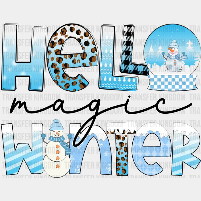 Hello Magic Winter - Winter Iron On DTF Transfer
