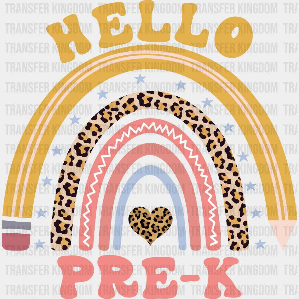 Hello Pre-K - Back To School DTF Transfer - Transfer Kingdom