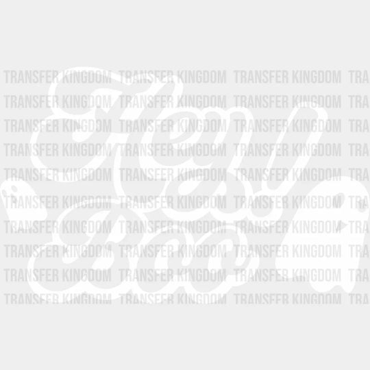 Hey Boo Design - Halloween Dtf Transfer Unisex S & M (10’’) / Light Color See Imaging