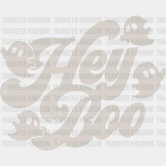 Hey Boo Ghosts - Halloween Dtf Transfer Unisex S & M (10’’) / Light Color Design See Imaging