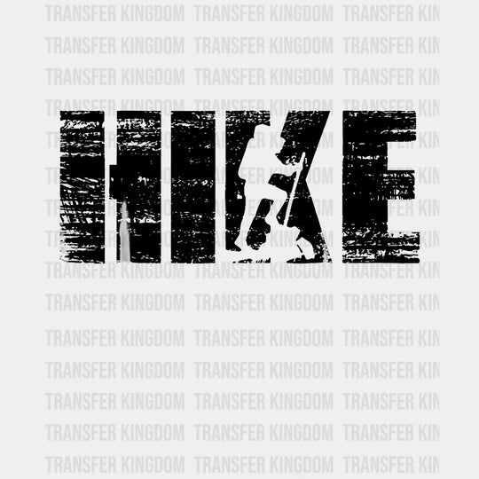 Hike - Hiker Design Dtf Heat Transfer Unisex S & M ( 10 ) / Dark Color See Imaging