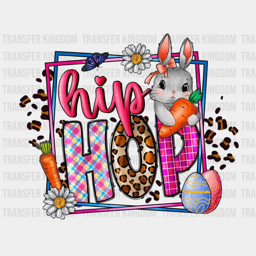 Hip Hop Bunny Holding Carrot - Easter Dtf Heat Transfer