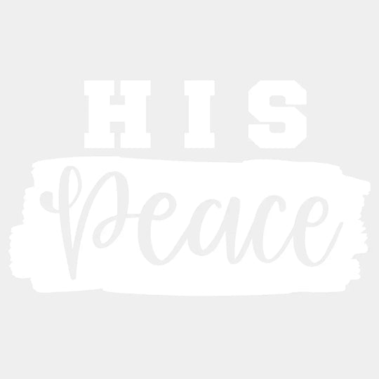 His Peace / Her Rock - Matching Couple Design Dtf Heat Transfer Unisex S & M ( 10 ) Light Color See