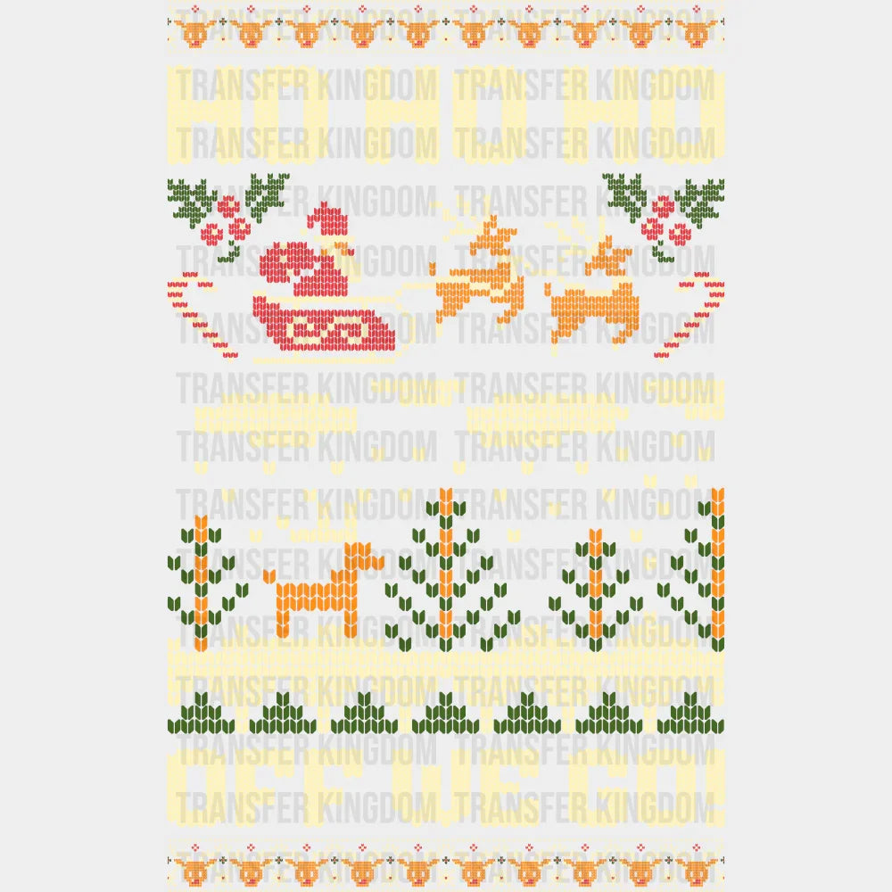 Ho Ho Ho Off We Go - Christmas DTF Transfer