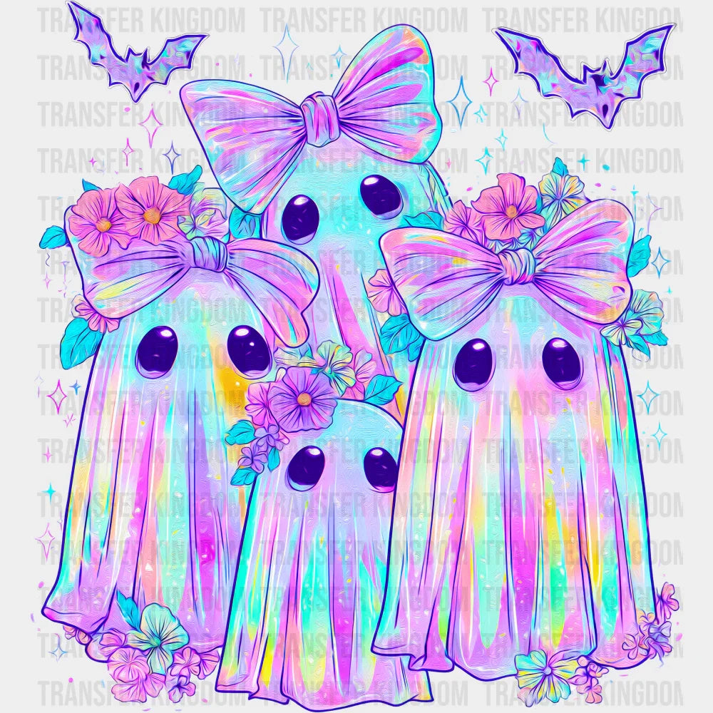 Holographic Ghosts - Halloween DTF Transfer