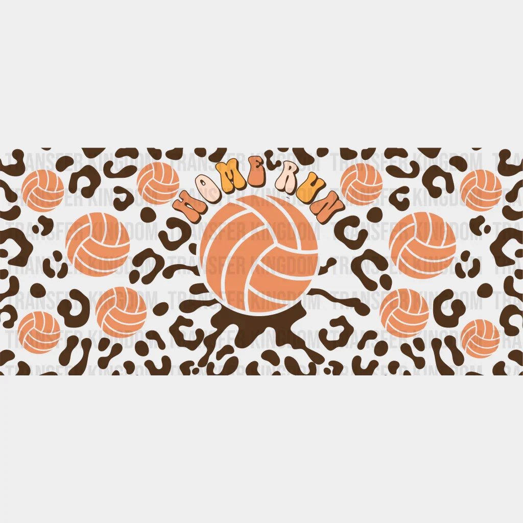 Home Run Volleyball - Cup Wrap Uv Sticker Permanent Dtf Decal