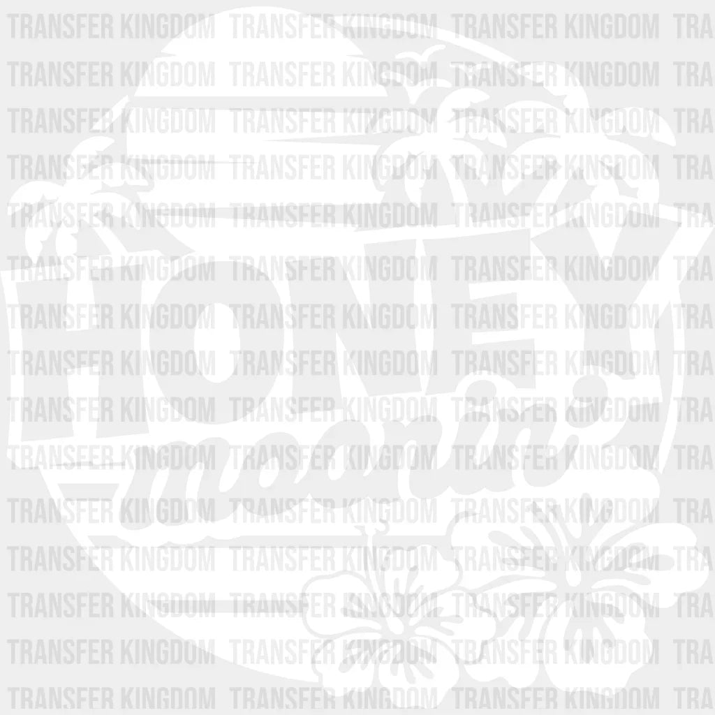 Honeymoonin’ Vacation Design - Honeymoon Iron On Dtf Transfer Unisex S & M (10’’) / Light