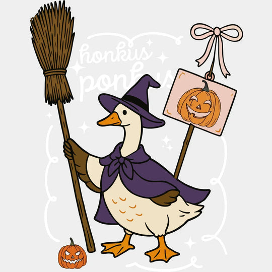 Honkus Ponkus B&W Halloween DTF Transfer Adult Unisex S & M (10’’) / Light Color Design (See Imaging)