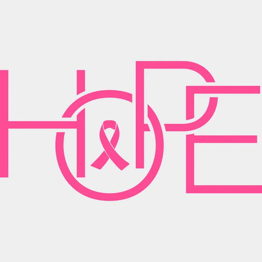 HOPE Pink - Breast Cancer DTF Transfer Adult Unisex - S & M (10’’) / Light Color Design (See Imaging)