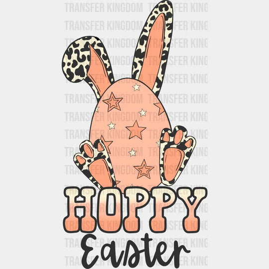 Hoppy Easter Egg Bunny - Dtf Heat Transfer Unisex S & M (10’) / Dark Color Design (See Imaging)