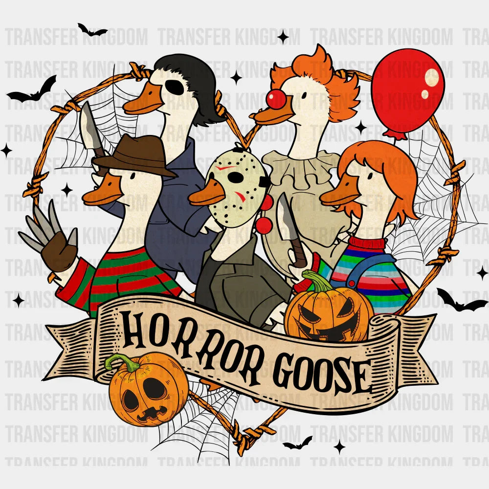 Horror Goose Heart Frame Halloween DTF Transfer