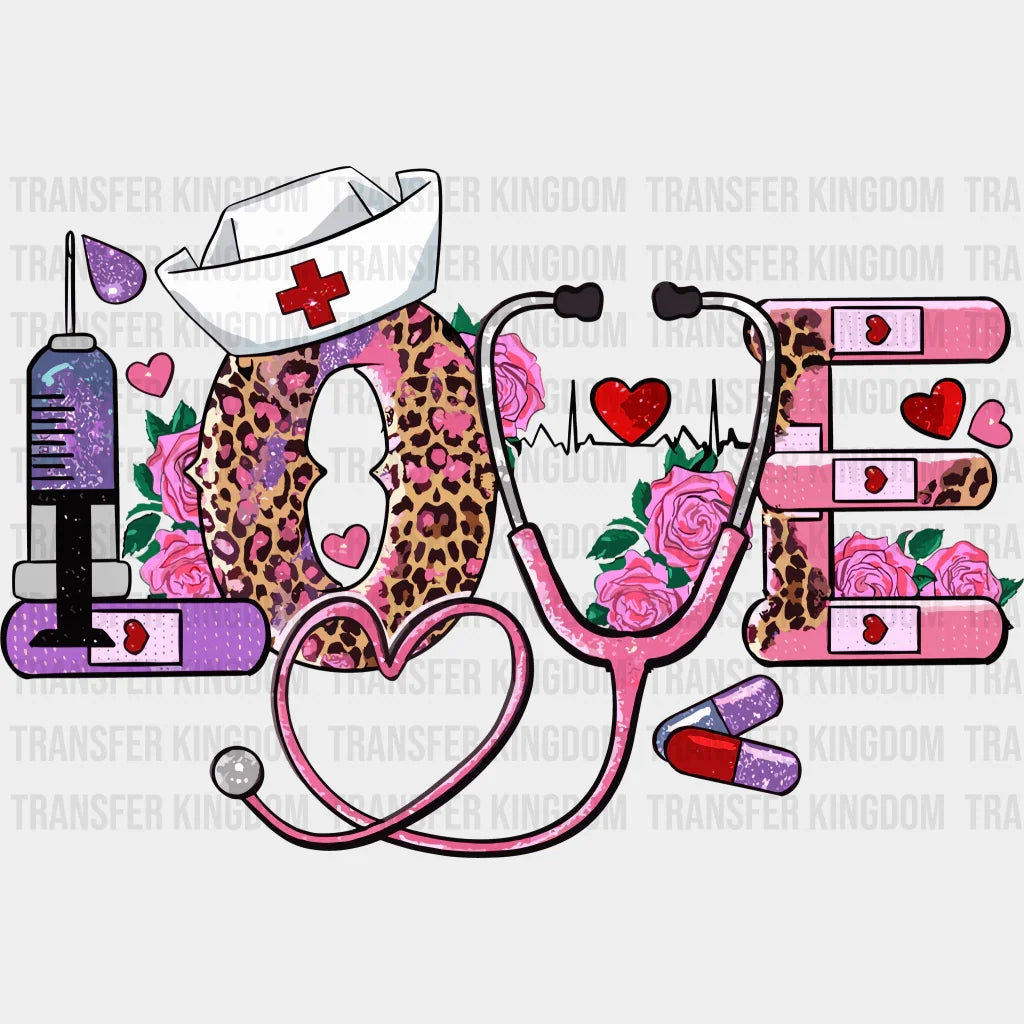 Hospital Love Valentines Day Design - Dtf Heat Transfer