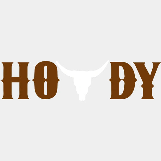 Howdy Cow Skull Design - Dtf Heat Transfer